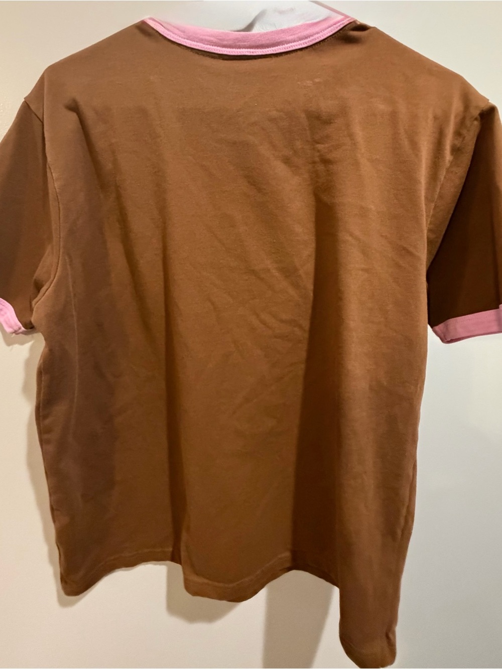 Y2K Brown & Pink Graphic Ringer Tee - Picture 2 of 3